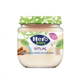 Çocuk Eğitici Gelişim Hero Baby Sütlaç Kavanoz Mama 120 Gr
