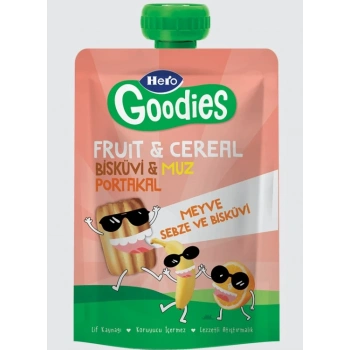 Çocuk Eğitici Gelişim Hero Goodies Muz Portakal Bisküvi Havuç 100 Gr