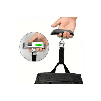Dijital Valiz Kantarı Elektronik Askılı El Bagaj Tartısı El Terazisi Bavul Terazisi Tartı Seyehat