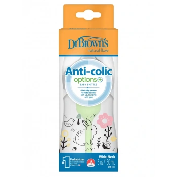 Dr.Browns Geniş Ağız PP Antikolik Options Biberon  150ml Kız