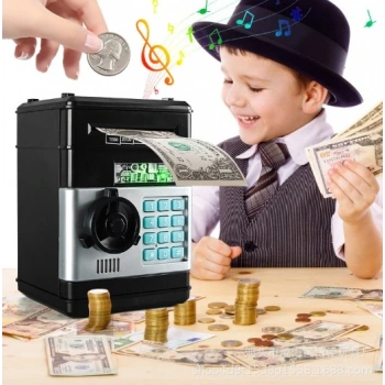 Elektronik Şifreli Kasa Otomatik Kağıt Para Alan ATM Kumbara