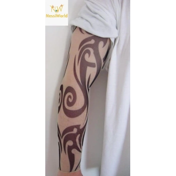 Giyilebilir Kol Dövmesi Çorap Dövme 3D Baskılı Kol Bacak Dövme 2 Adet Model 6