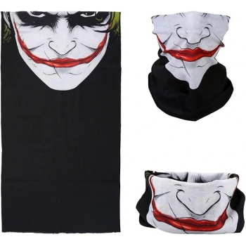 Joker Desenli Çok Amaçlı – Yüz, Boyun ve Bandana Maskesi 5 No