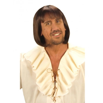 Çocuk Kahve Renk Erkekler İçin Kısa Ortaçağ Peruğu