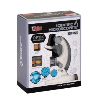 Çocuk KM-1012A-1 1013A-1 Işıklı Objektif Bilim Mikroskopu -Vardem