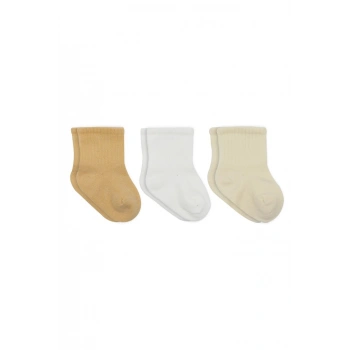 Little Love Girl 3lü Penye Soket Çorap 10137 Somon