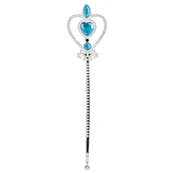 Çocuk Mavi Renk Kalp İşlemeli Karlar Ülkesi Elsa Asası