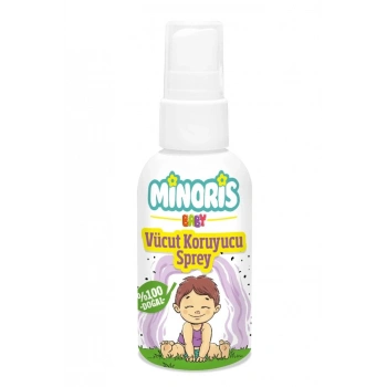 Minoris Baby Vücut Koruyucu Sprey 100 ml, Bebekler İçin Cilt Koruyucu Sprey