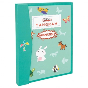Çocuk 03 569 Ahşap Manyetik Tangram -Pilsan Oyuncak