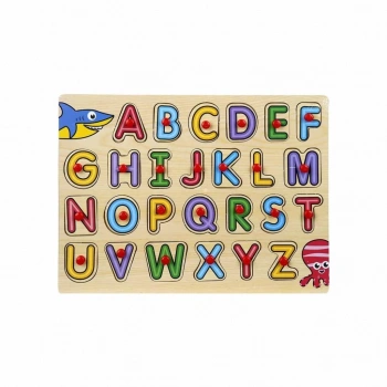 Çocuk Eğitici Oyuncak 130443 Ahşap Raptiyeli Bultak Alfabe