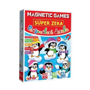 Çocuk 2397 Manyetik Magnet Penguenleri Sırala -Dıytoys
