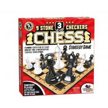 Eğitici Çocuk 8225 SATRANÇ 9 TAŞ DAMA