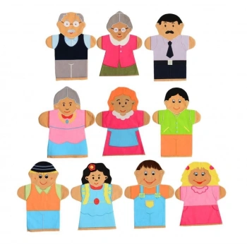 Eğitici Çocuk AND-5001  İNSANLAR KUKLA SETİ 10 LU
