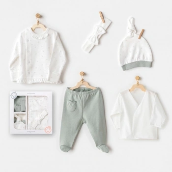 Çocuk Andywawa AC25130 Cute Bear Friends 5Li Hastane Çıkışı Green