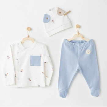 Eğitici Çocuk Andywawa AC26073 Hat Set Rainbow 3lü Zıbın Takım Blue