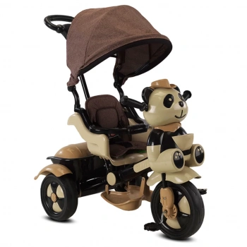 Eğitici Çocuk  Baby Hope Little Panda Bebek Bisikleti Kahve