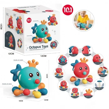 Eğitici Oyuncak BIB6033 10 IN 1 DIS KASIYICILI AHTAPOT