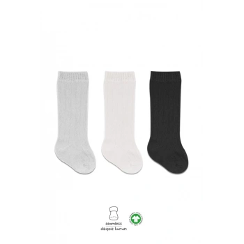 Okul ve Günlük Kullanım için Uygun Konforlu Dizaltı Çorap Seti – Nötr Renkler