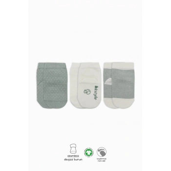 Puanlı Kaymaz Penye Soket Çorap 3’lü Nil Renk, Şık ve Rahat Tasarım