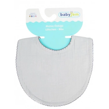 Çocuk Bürümcük Müslin Önlük 811 Gri