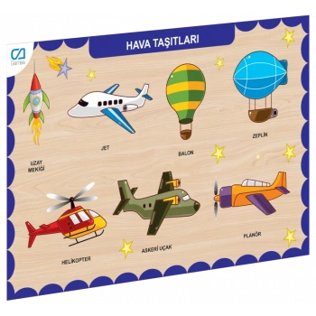 Eğitici Oyuncak CAAHS-3202 CA GAMES AHŞAP HAVA TAŞITLARI BUL-TAK