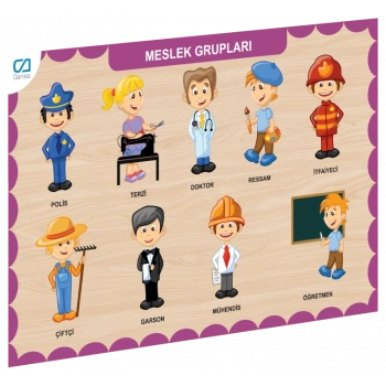 Eğitici Oyuncak CAAHS-3203 CA GAMES AHŞAP MESLEK GRUPLARI BUL-TAK