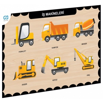 Eğitici Oyuncak CAAHS-3209 CA GAMES AHŞAP İŞ MAKİNELERİ BUL-TAK