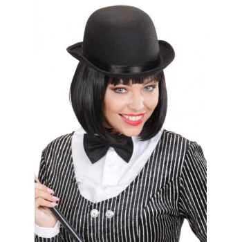 Eğitici Çocuk Charlie Chaplin Stil Yetişkin Şapkası – Siyah Melon Parti Şapkası