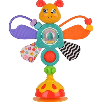 Çocuk Çıngıraklı Hışırtılı Vantuzlu Sevimli Kelebek Yemek Arkadaşım