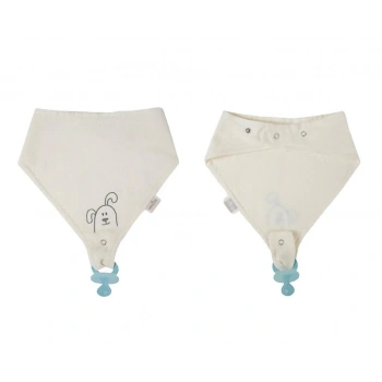 Çocuk Emzik Askılı Müslin Önlük 837 Ekru