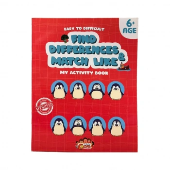 Çocuk Find Differences Matc Like My Activity Book