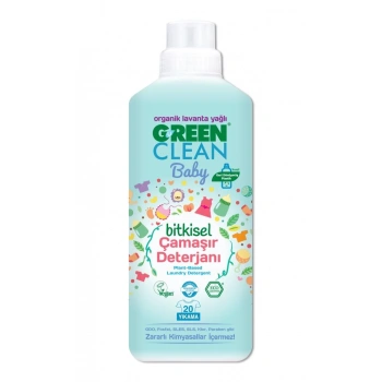 Çocuk Green Clean Baby Bitkisel Çamaşır Deterjanı 1000 ml (20 Yıkama)