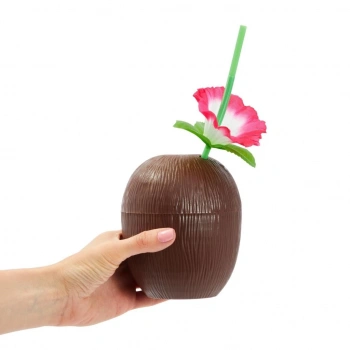 Hawaii Luau Aloha Pipetli İçecek Kabı Çocuklar İçin Parti Eğlencesi