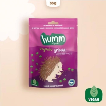 Çocuk Humm Organik Vegan Pancarlı Grissini 55 Gr