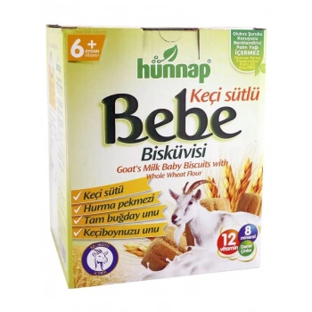 Çocuk Hünnap Keçisütlü Vitaminli Bebe Bisküvisi 400 Gr