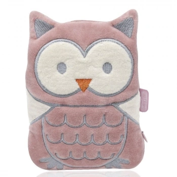 Çocuk Kiraz Çekirdekli Baykuş Kadife Gaz Yastığı 366 Gül Kurusu