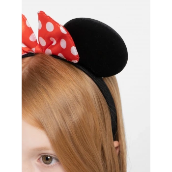 Eğitici Oyuncak Kırmızı Fiyonklu Minnie Mouse Taç Fare Tacı Kafa Bandı