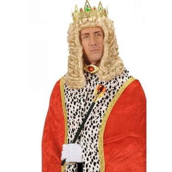 Çocuk Kırmızı Topuzlu Kral Asası Kraliyet Asası 1 Adet