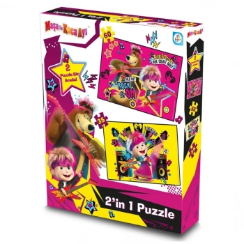 Çocuk Maşa ile Koca Ayı 2li Puzzle