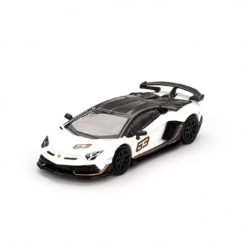 Eğitici Oyuncak Mini GT 1/64 Lamborghini Aventador SVJ 63 Bianco Asopo