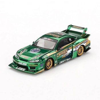 Eğitici Çocuk Mini GT 1/64 Nissan LB-Super Silhouette S15 SILVIA LBWK 2024 Fausto Racing - Blister Paket