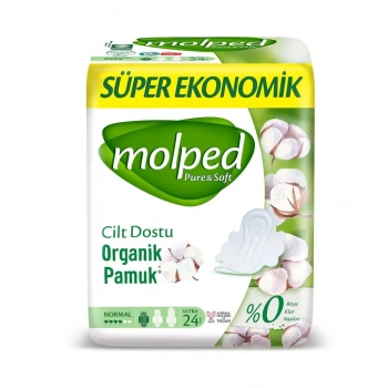 Çocuk Molped Pure&Soft Normal Ped Süper Eko 24 Adet
