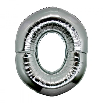 Çocuk O Harf Folyo Balon Gümüş Renk  40 inç