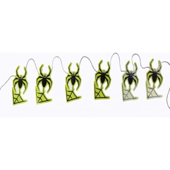 Çocuk Örümcek Şekilli Asmalı Halloween Flama Banner Afiş 2 Metre