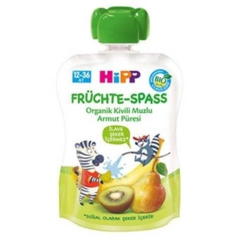 Çocuk  p Organik Kivili Muzlu Armut Püresi 100 Gr