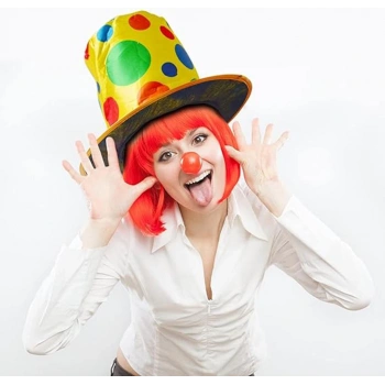 Palyaço Şapkası Rengarenk Puantiyeli Parti Aksesuarı
