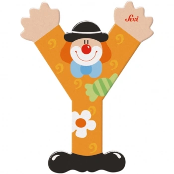 Eğitici Oyuncak Palyanço Ahşap Harf Y