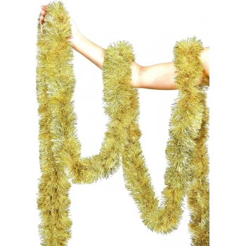 Çocuk Parti İçin Mega Kalın Sim Süs 2 Metre Uzunluk 10 cm Genişlik Altın İthal