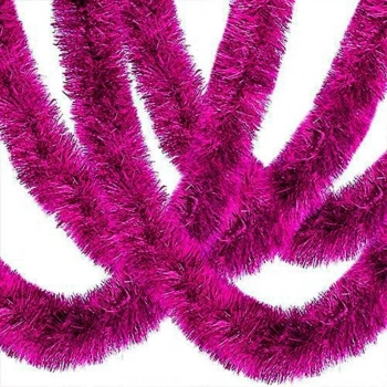 Çocuk Parti İçin Mega Kalın Sim Süs 2 Metre Uzunluk 10 cm Genişlik Fuşya İthal