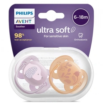 Çocuk Philips Avent Ultra Yumuşak Emzik 6-18 Ay Kız